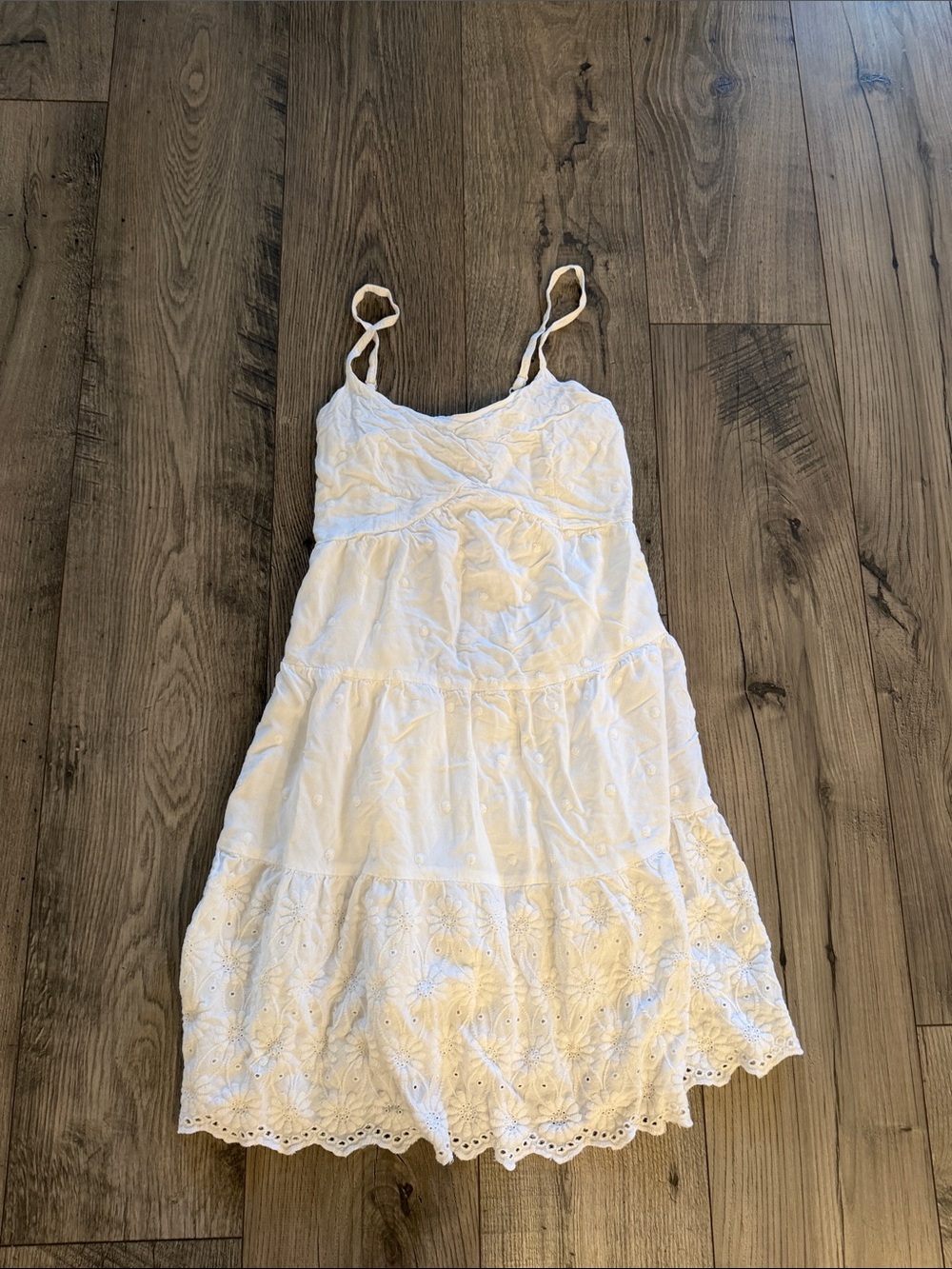 Jessica Simpson White Smocked Dress